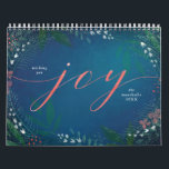 Christmas Joy Holiday Photo Calendar<br><div class="desc">A beautiful and meaningful gift for yourself or a loved one with 12 months (optional starting month) and front and back cover images.</div>