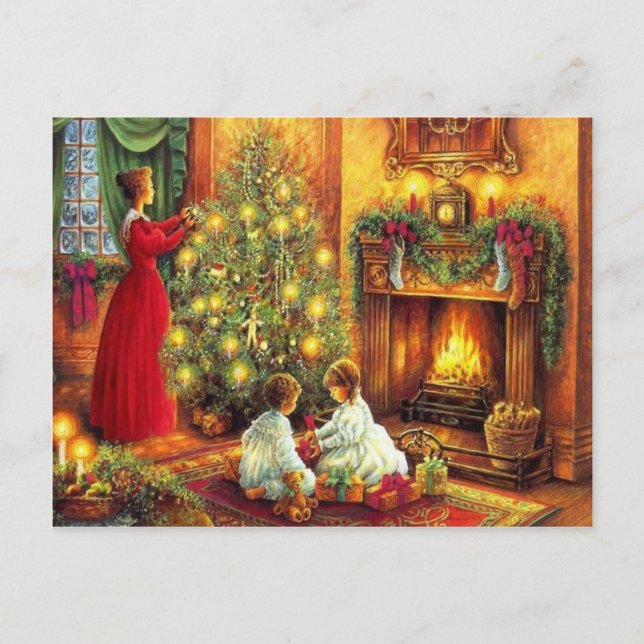 Christmas Joy Holiday Postcard (Front)