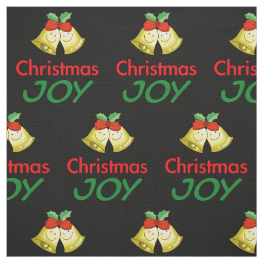 Christmas joy (holly bells) fabric