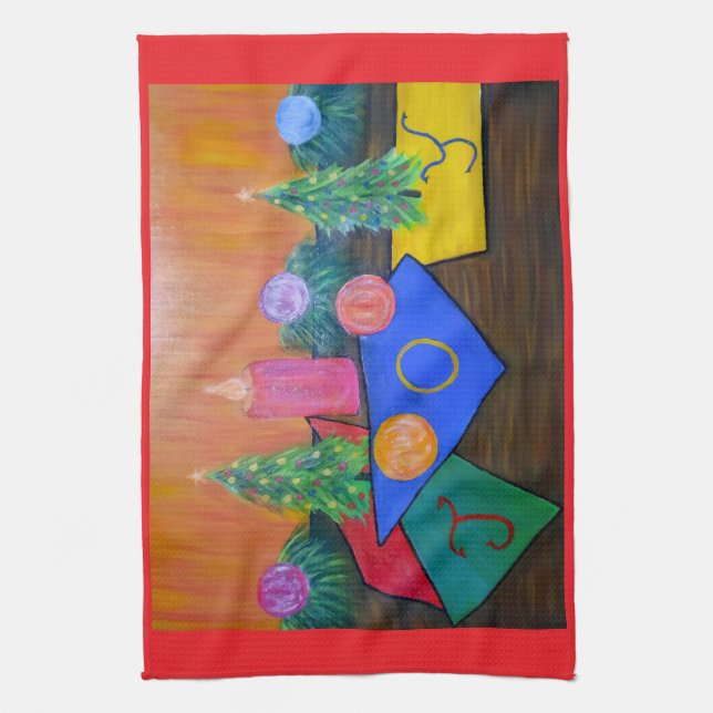 Christmas Joy Kitchen Towel (Vertical)