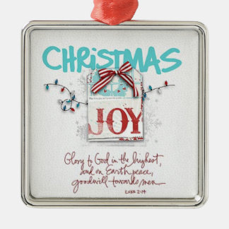 Christmas Joy Metal Ornament