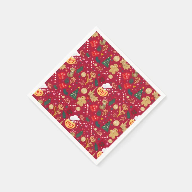 Christmas Joy Napkins (Corner)