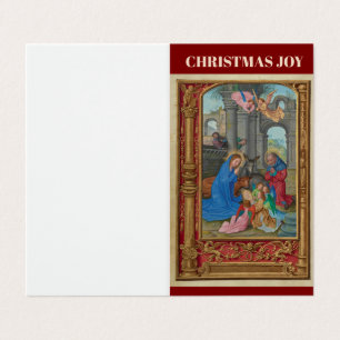Christmas Joy Nativity Folded Card
