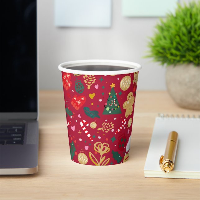 Christmas Joy Paper Cups (Insitu)