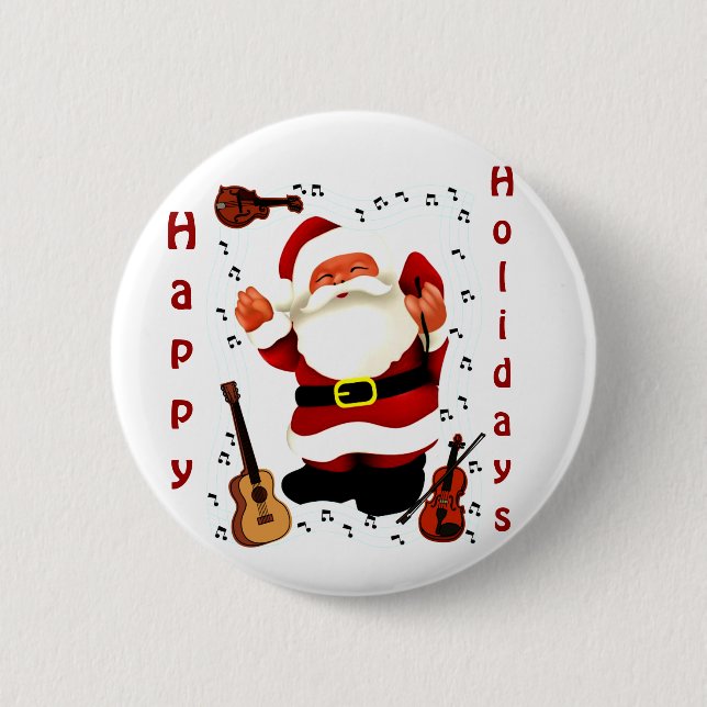 Christmas Joy_ Pinback Button (Front)
