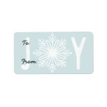Christmas JOY Snowflake Gift Label