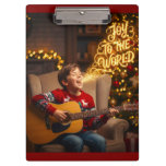 CHRISTMAS JOY THEME SINGING KIDS CLIPBOARD