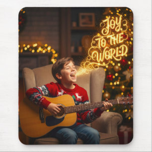CHRISTMAS JOY THEME SINGING KIDS MOUSE PAD