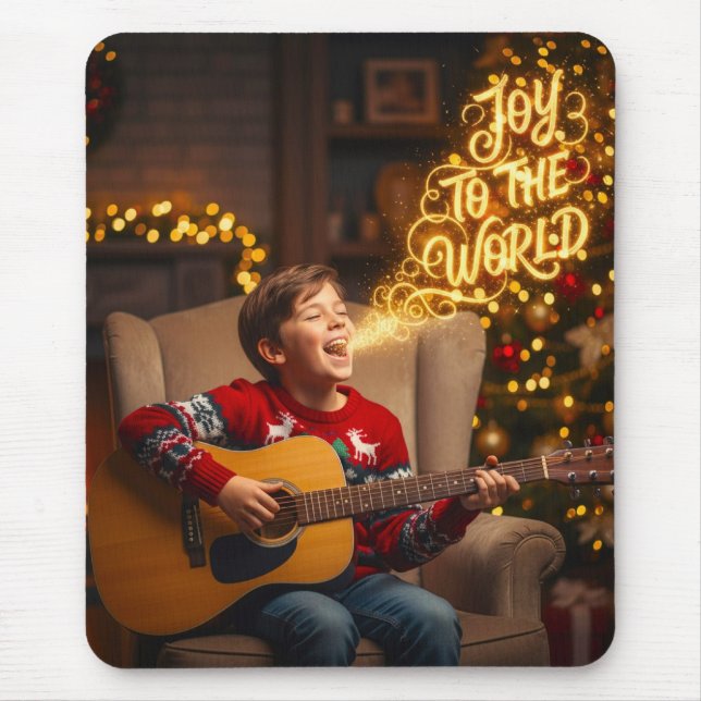 CHRISTMAS JOY THEME SINGING KIDS MOUSE PAD (Front)