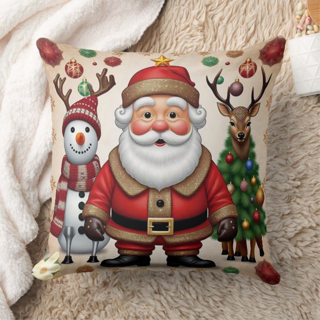 "Christmas Joy" Throw Pillow (Blanket)