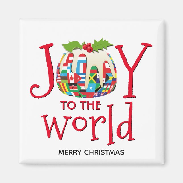 Christmas JOY TO THE WORLD Magnet (Front)
