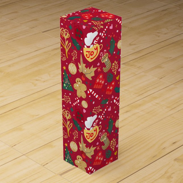 Christmas Joy Wine Box (Front)