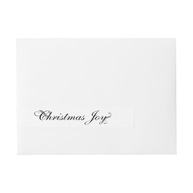 Christmas Joy Wrap Around Address Label (Front)