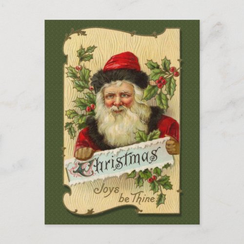 Christmas Joys be Thine Holiday Postcard