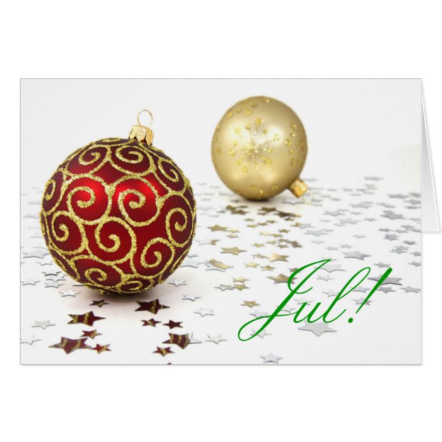 Christmas Jul I Cards (Front Horizontal)