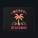 Christmas July Coastal Beach Merry Beachmas Palm Doormat<br><div class="desc">Christmas July Coastal Beach Merry Beachmas Palm</div>