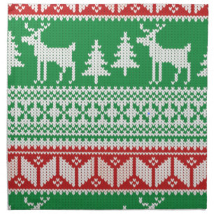 Christmas Jumper pattern Cloth Napkin
