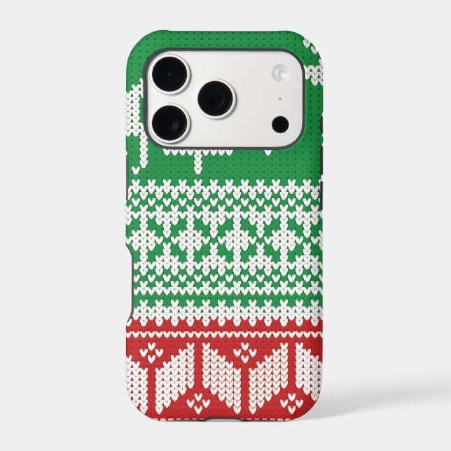 Christmas Jumper pattern Iphone Case (Back)