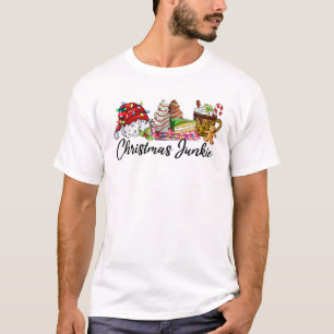 Christmas Junkie Candy Tree Hot Cocoa Cute Xmas T-Shirt