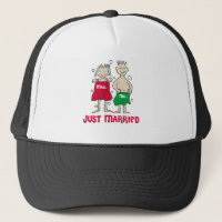 Christmas Just Married Trucker Hat