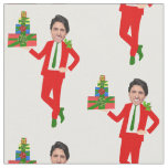 christmas justin trudeau fabric