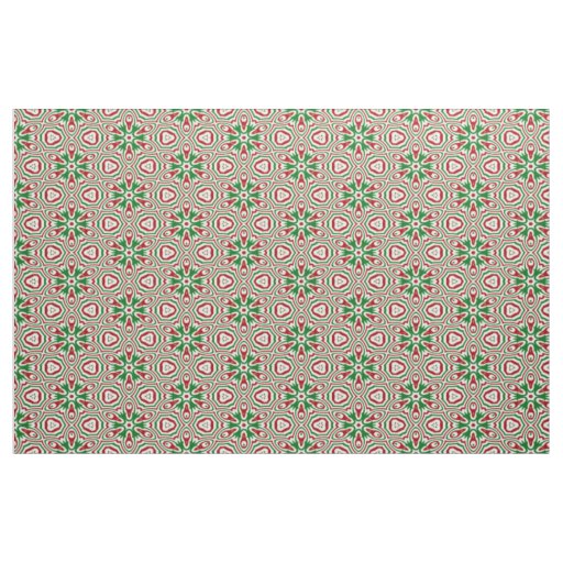 Christmas Kaleidoscope Pattern Fabric