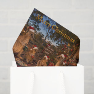 Christmas Kangaroo Camping Tissue Paper