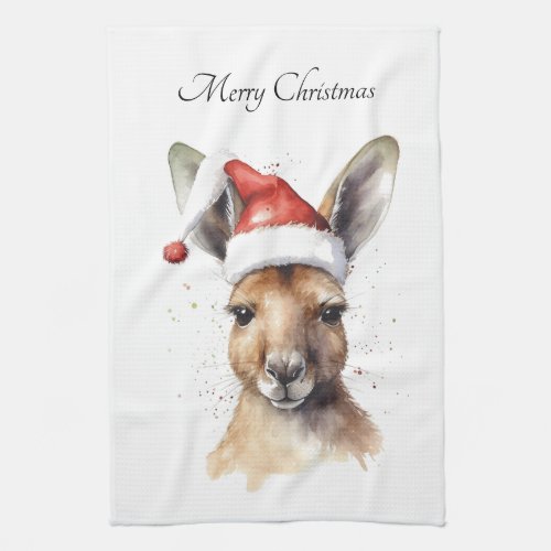 Christmas Kangaroo Kitchen Towel