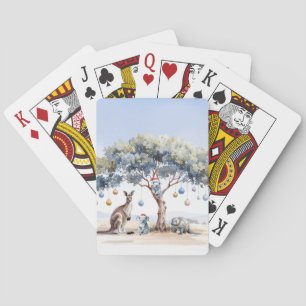 Christmas Kangaroo Koalas Platypus Gumtree Baubles Poker Cards