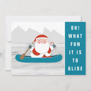 Christmas Kayaking Camping Holiday Cards