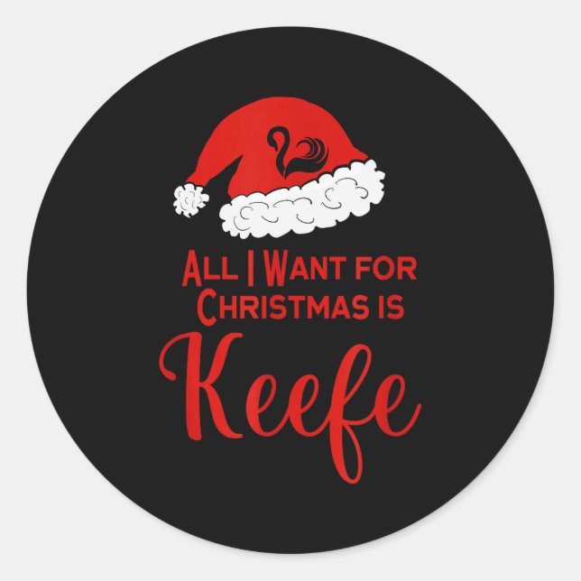 Christmas Keefe Shirt For Keeper Fans Of The Lost  Classic Round Sticker (Front)