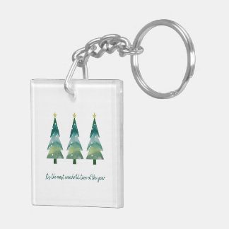 Christmas keychain - double sided