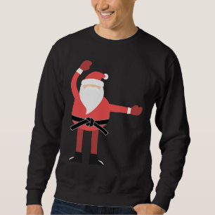 Christmas Kickmas Merry Kick Mas Karate Santa Clau Sweatshirt