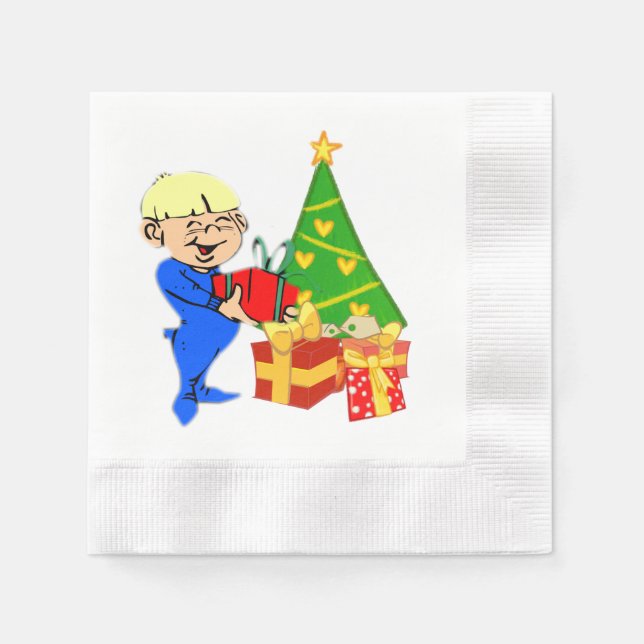 Christmas Kid Napkins (Front)