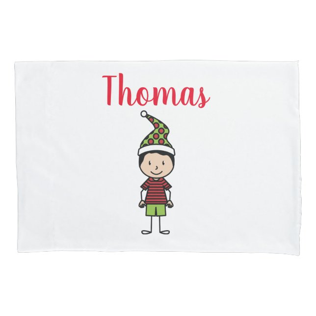 Christmas Kids Custom Name Pillow Case (Front)