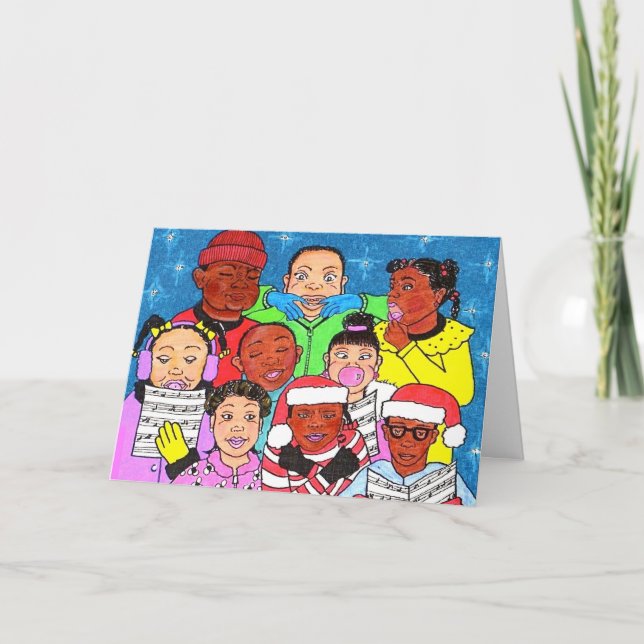 Christmas Kids Greeting Card (Front)