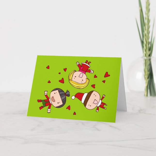 Christmas Kids Holiday Card (Front)