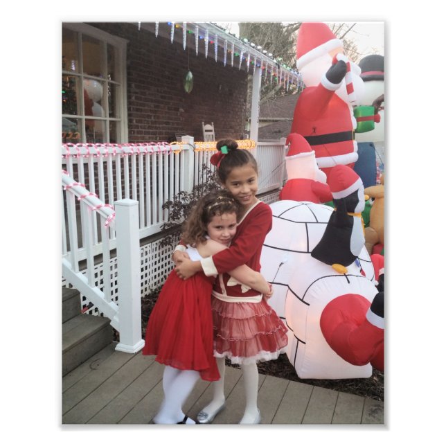 Christmas Kids Personalize Template 8 x 10 Photo P (Front)