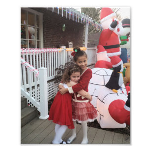 Christmas Kids Personalize Template 8 x 10 Photo P Print