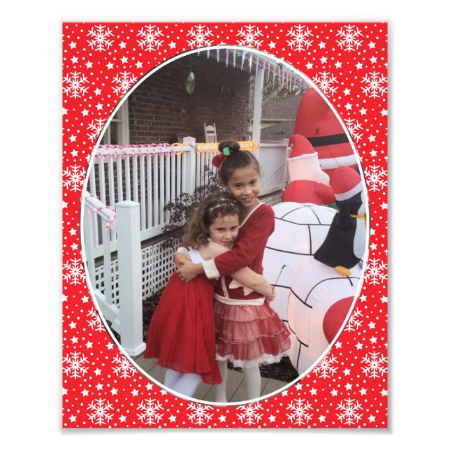 Christmas Kids Personalize Template Frame It Photo Print (Front)