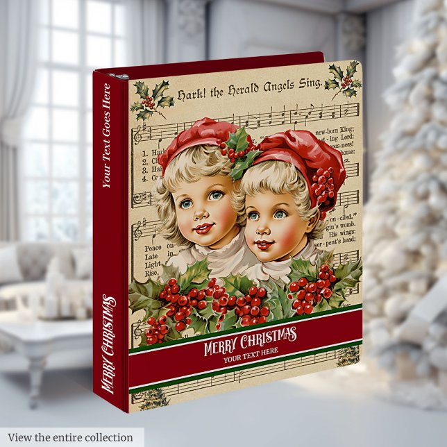Christmas Kids Recipe Binder with Custom Name (Christmas Kids Recipe Binder with Custom Name)