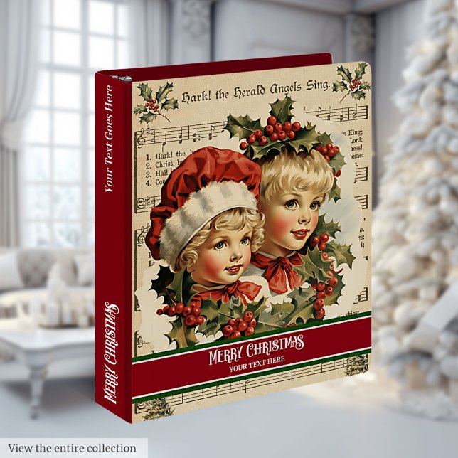 Christmas Kids Ring Binder Personalized Memory (Christmas Kids Ring Binder Personalized Memory Album)