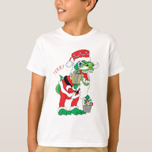 Christmas Kids T-Shirt TySANTAsaurus Rex