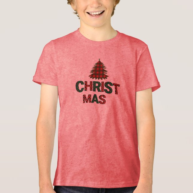  Christmas Kids Tri-Blend Shirt (Front)