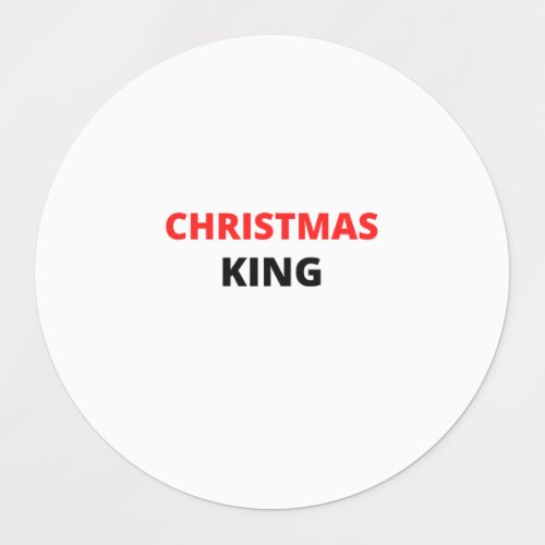 CHRISTMAS KING KIDS LABELS