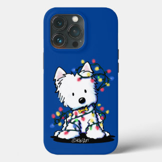 Christmas KiniArt Delightful Westie iPhone 13 Pro Case