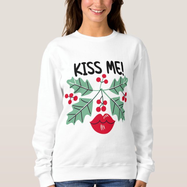 Christmas Kiss 2025 Funny Cool T-Shirt Gift Sweatshirt (Front)