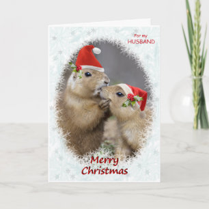 Christmas Kiss Card HUSBAND
