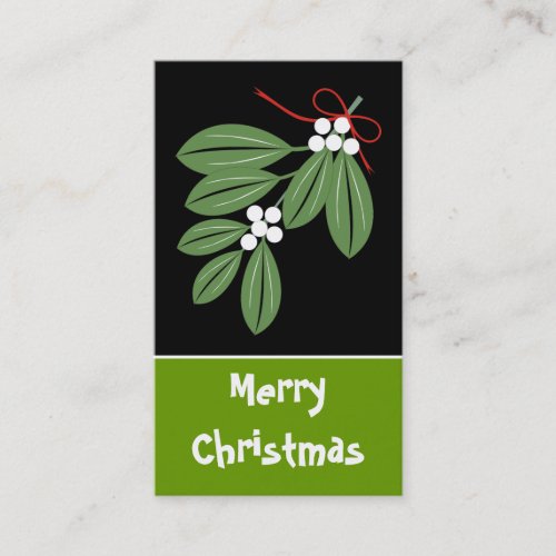 Christmas Kiss Gift Tag_Business Cards