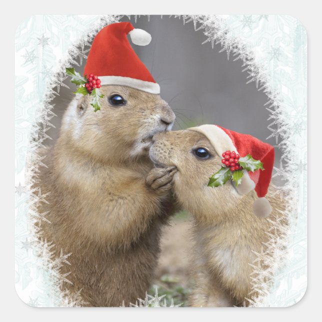 Christmas Kiss Sticker (Front)